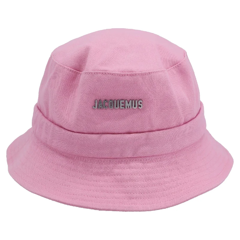 Jacquemus Le bob Gadjo Bucket Hat in Pink Canvas