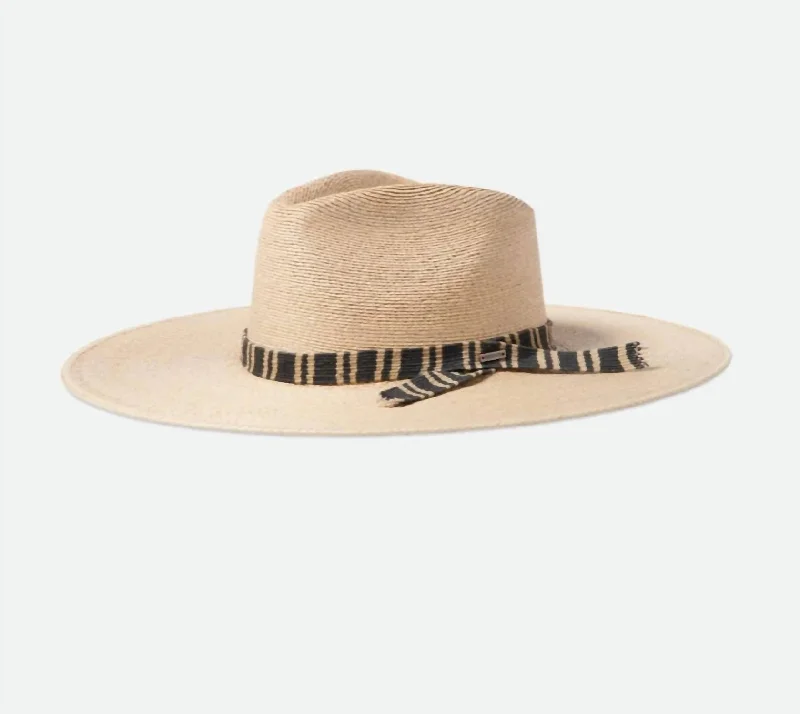 Leigh Straw Fedora In Natural