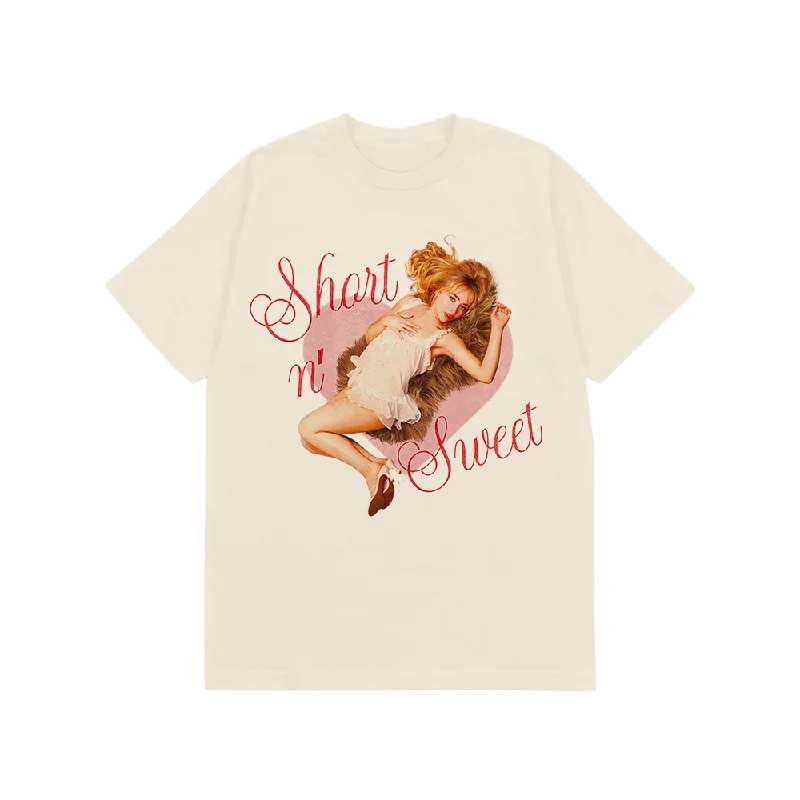 Short n' Sweet Heart Ivory Tee