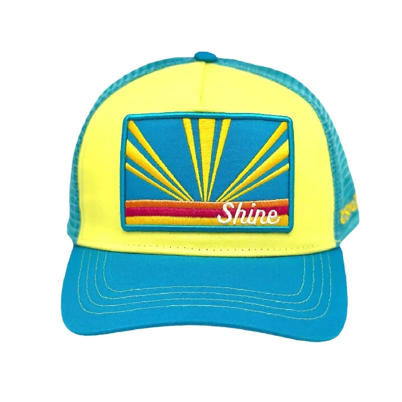 Women's Shine Trucker Hat In Blue