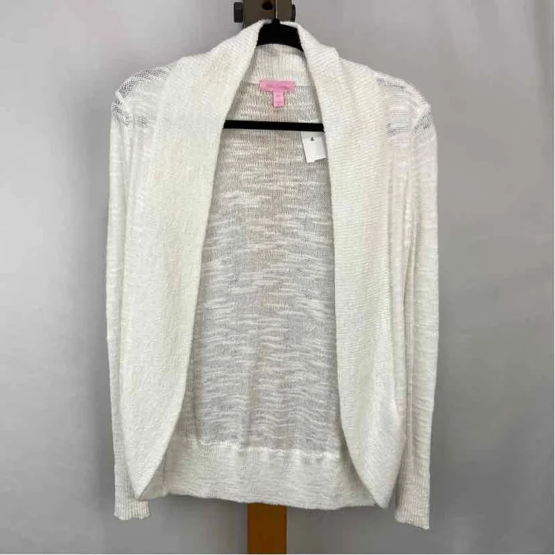 Lilly Pulitzer Women's Size xxs White Solid Cardigan