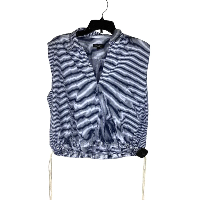 Top Sleeveless Designer By Rag And Bone In Blue, Size: L