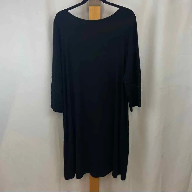 JJill Women's Size XL Black Solid Dress