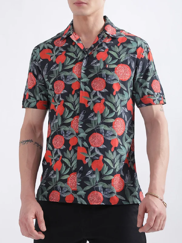 Iconic Multi Floral Print Regular Fit Shirt