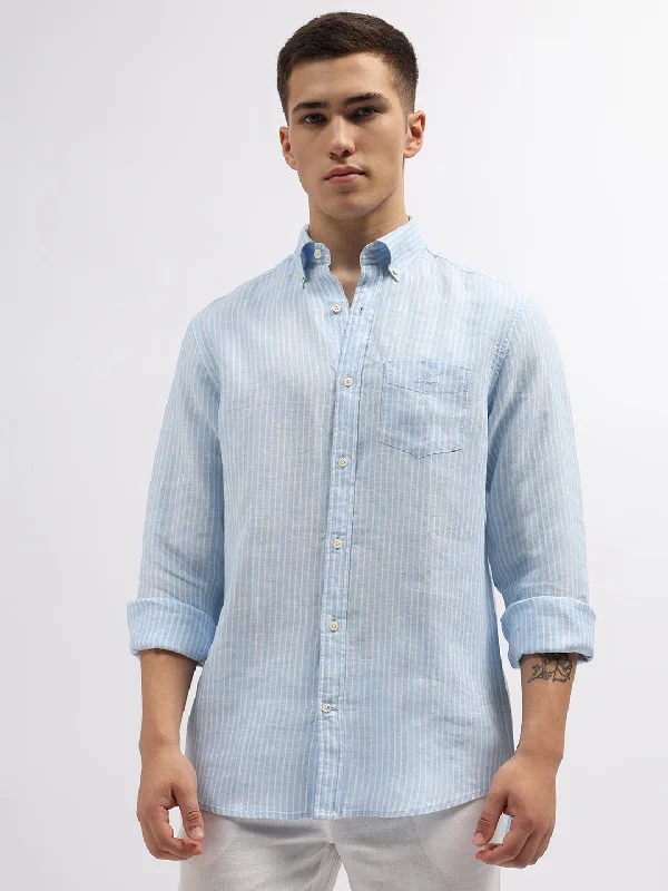 Gant Blue Striped Regular Fit Shirt