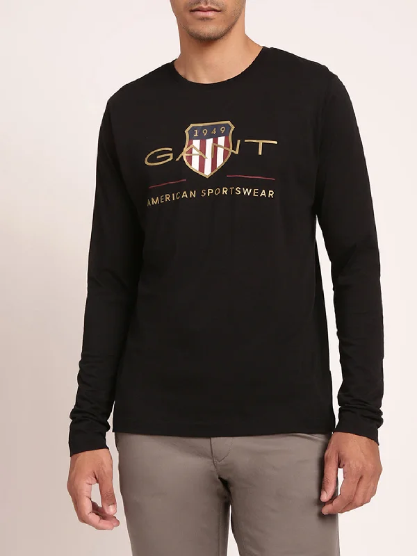 Gant Black Logo Regular Fit T-Shirt