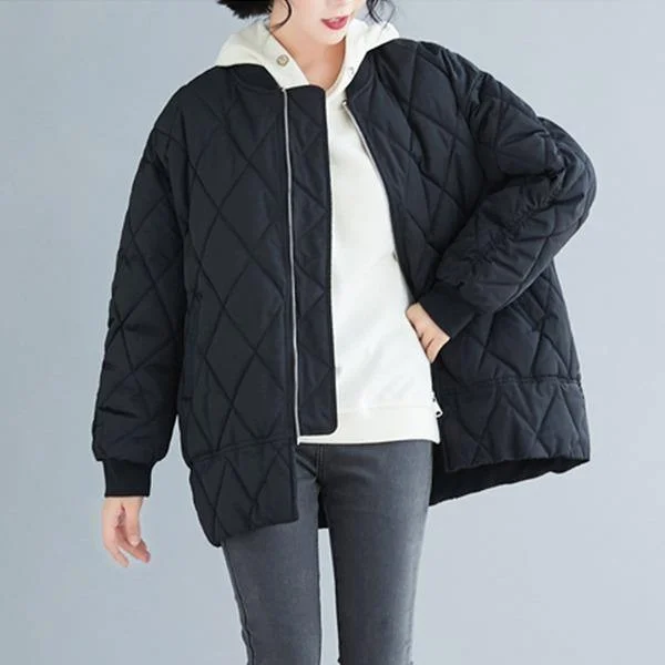 2021 New Large Size Women's Winter Cotton Clothing Female Korean Loose Short Parka Jacket