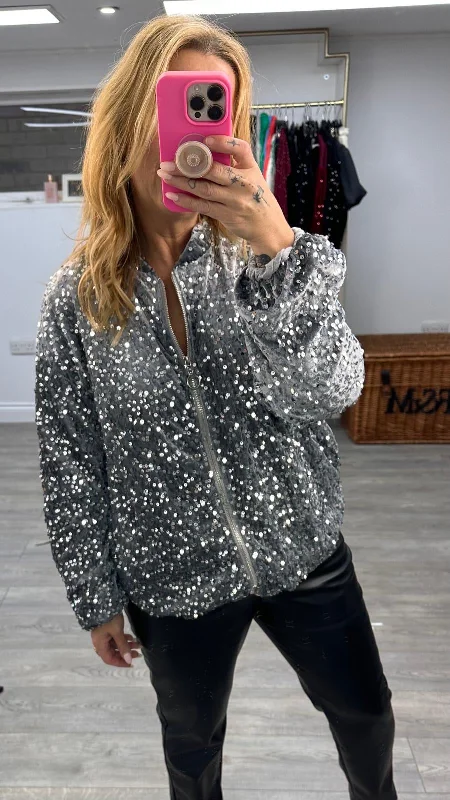 Celine sequin bomber jacket