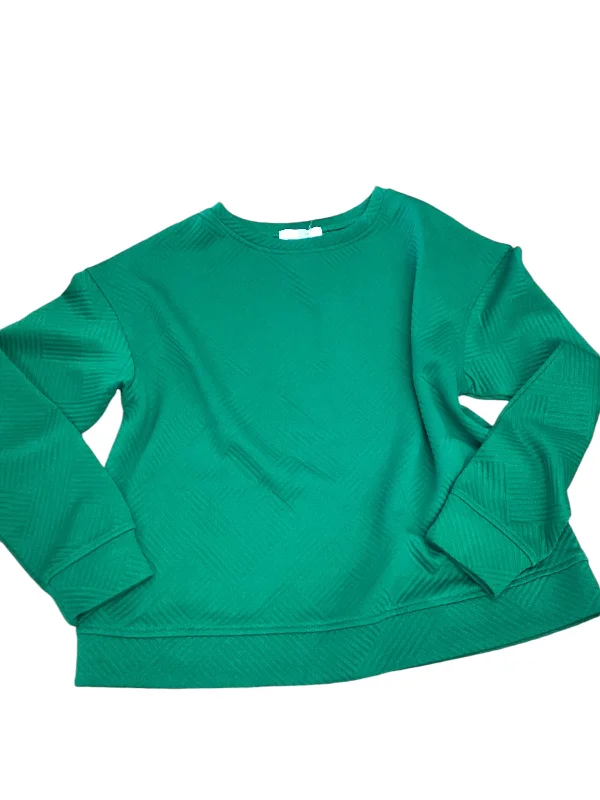 Top 2pc Long Sleeve By Clothes Mentor In Green, Size: S