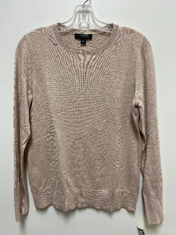 Top Long Sleeve By Ann Taylor In Cream, Size: Lp