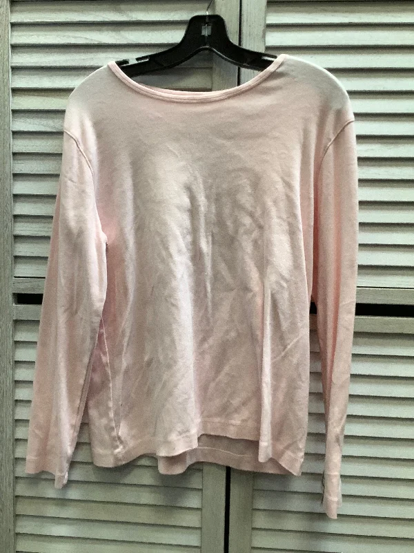 Top Long Sleeve By Clothes Mentor In Pink, Size: Xl