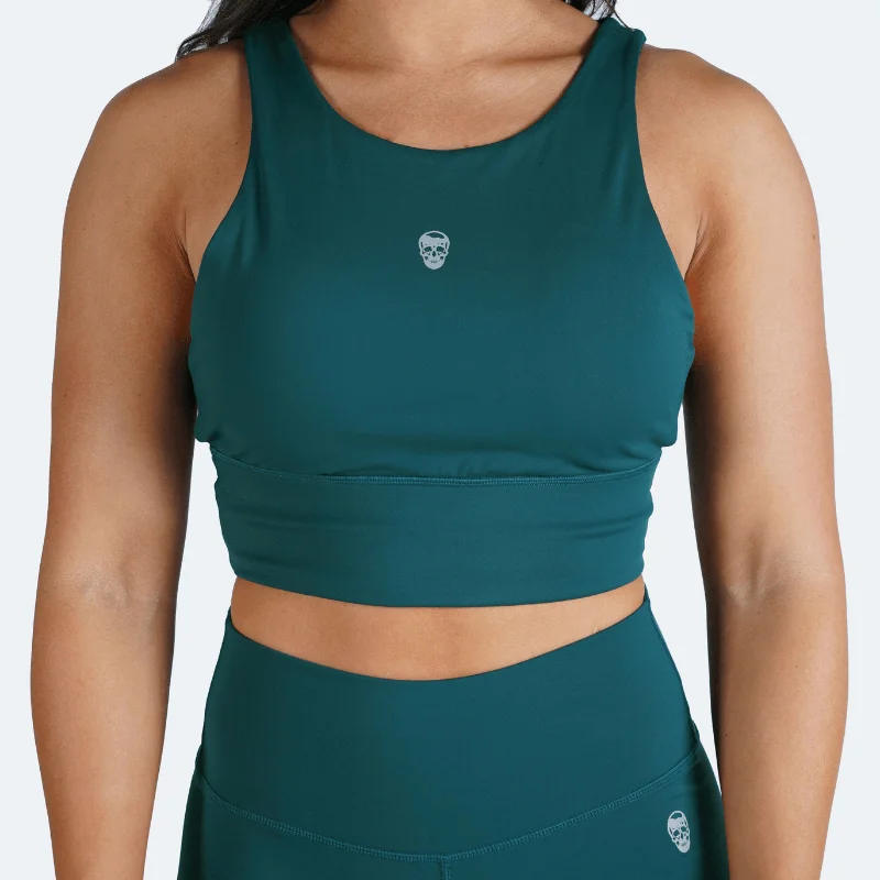 Revive High Neck Bra - Emerald