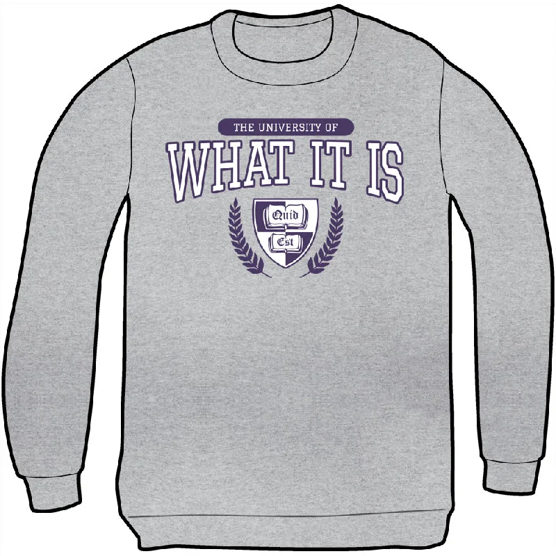 The University of What It Is Sweatshirt