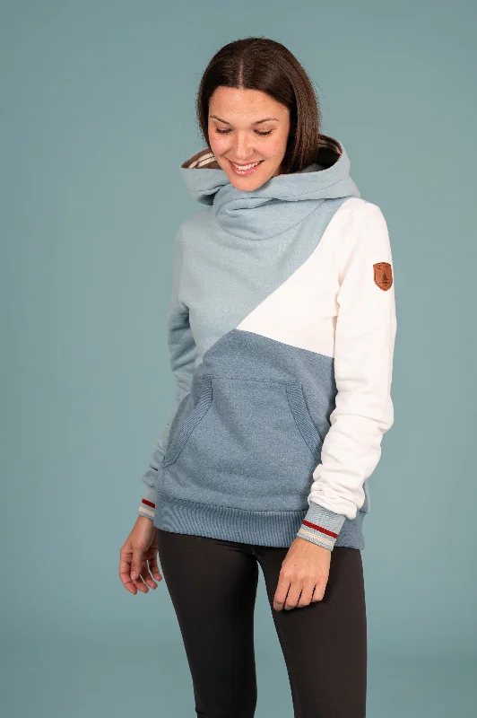 Mika Colorblock Petrol Mix Hoodie