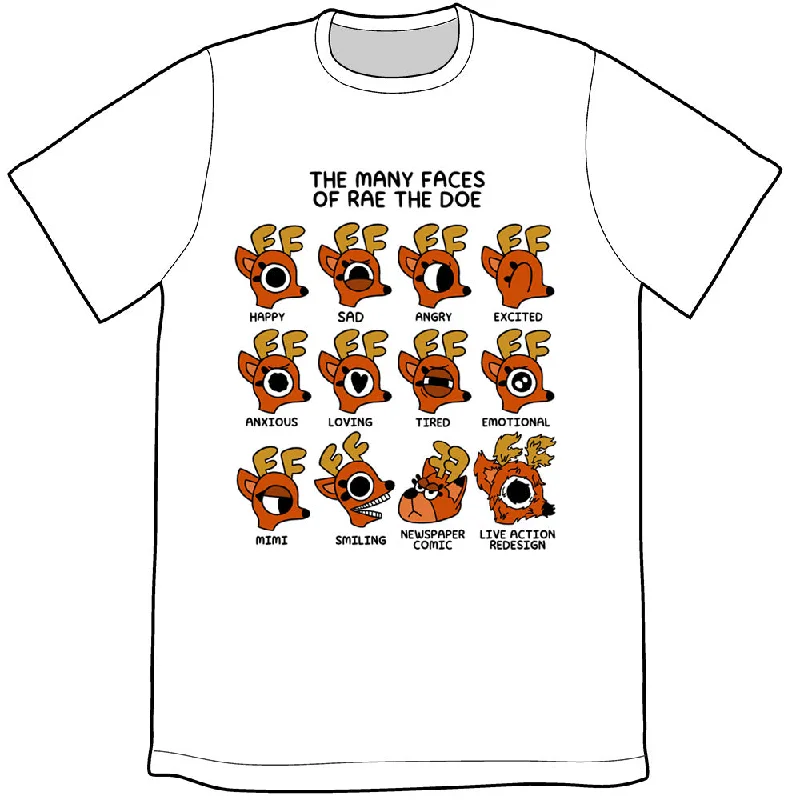 The Many Faces of Rae the Doe Shirt