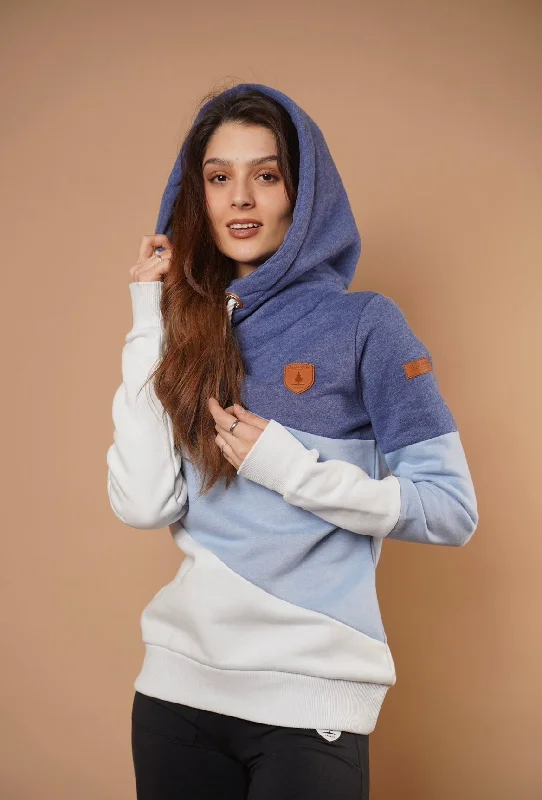 Selene Blue Hoodie in Indigo Mix