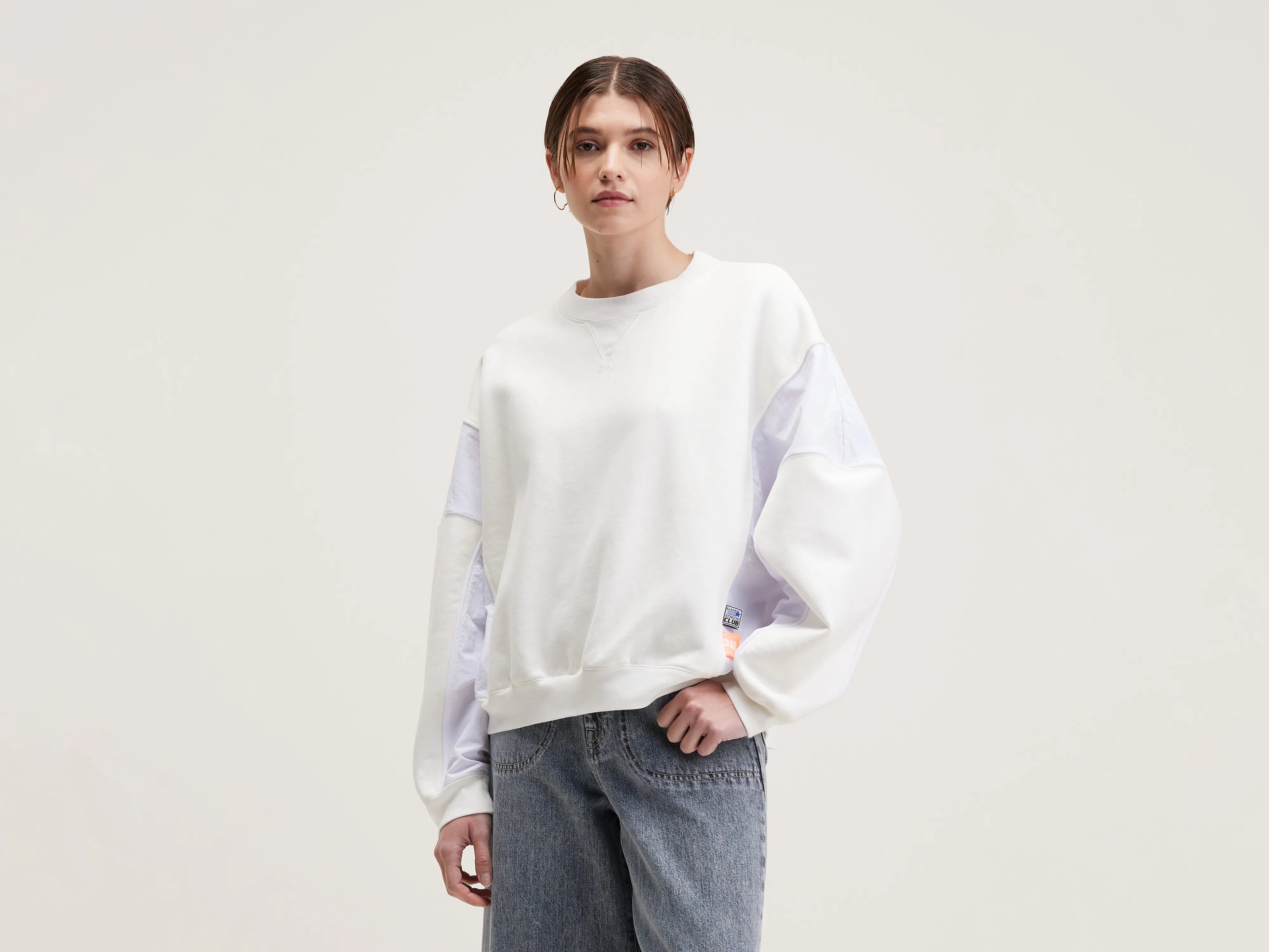 Flips round-neck sweatshirt (242 / W / VINTAGE WHITE)