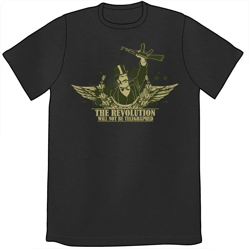 The Revolution Will Not Be Telegraphed Shirt (by Wondermark)