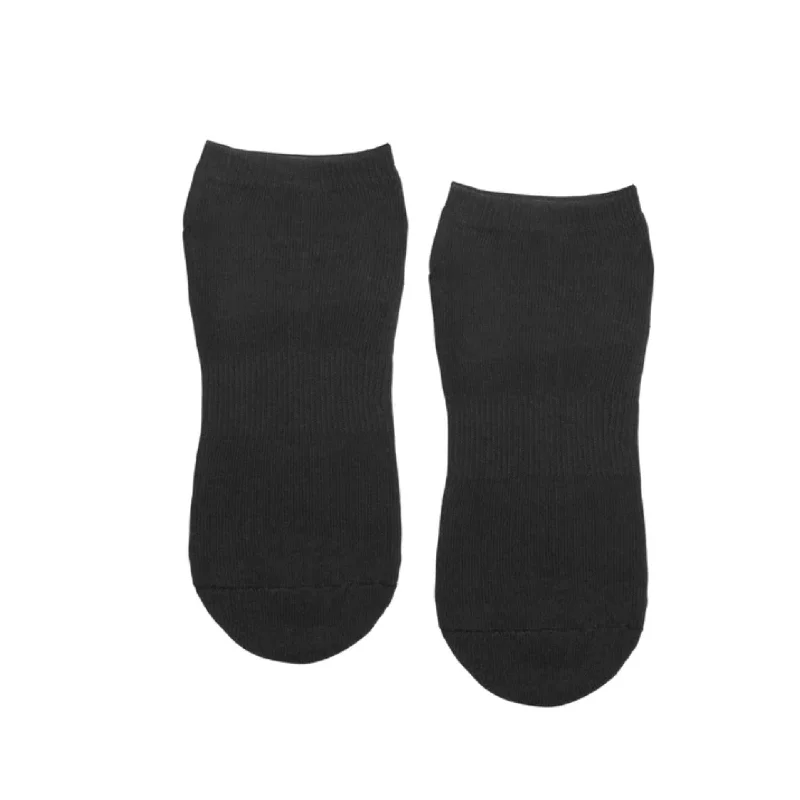 Classic Low Rise Grip Socks - Black (Barre / Pilates)