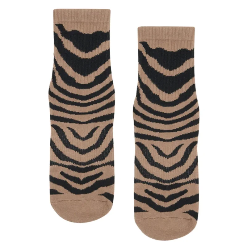 Crew - Zebra Grip Socks (Barre / Pilates)