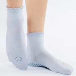 Happy Ankle Grip Socks - Arctic Ice