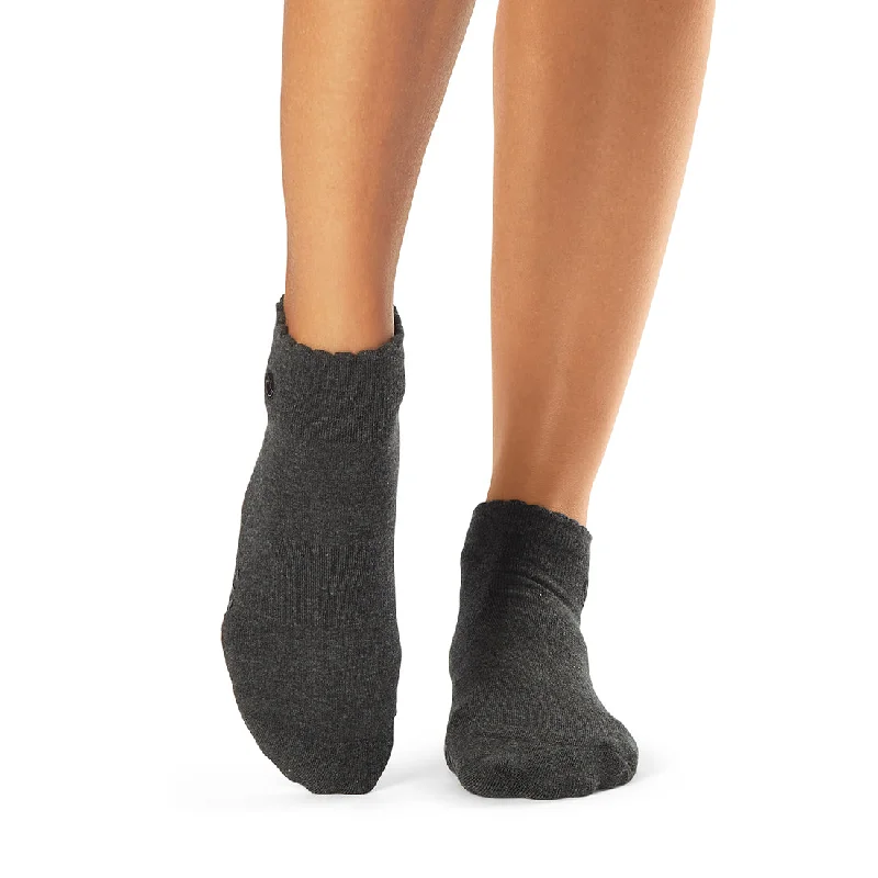 Savvy Grip Socks - Carbon Heather (Pilates / Barre)